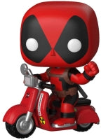 Funko Pop Marvel: Deadpool on Scooter Vinyl Figure - 4-Inch Bobblehead