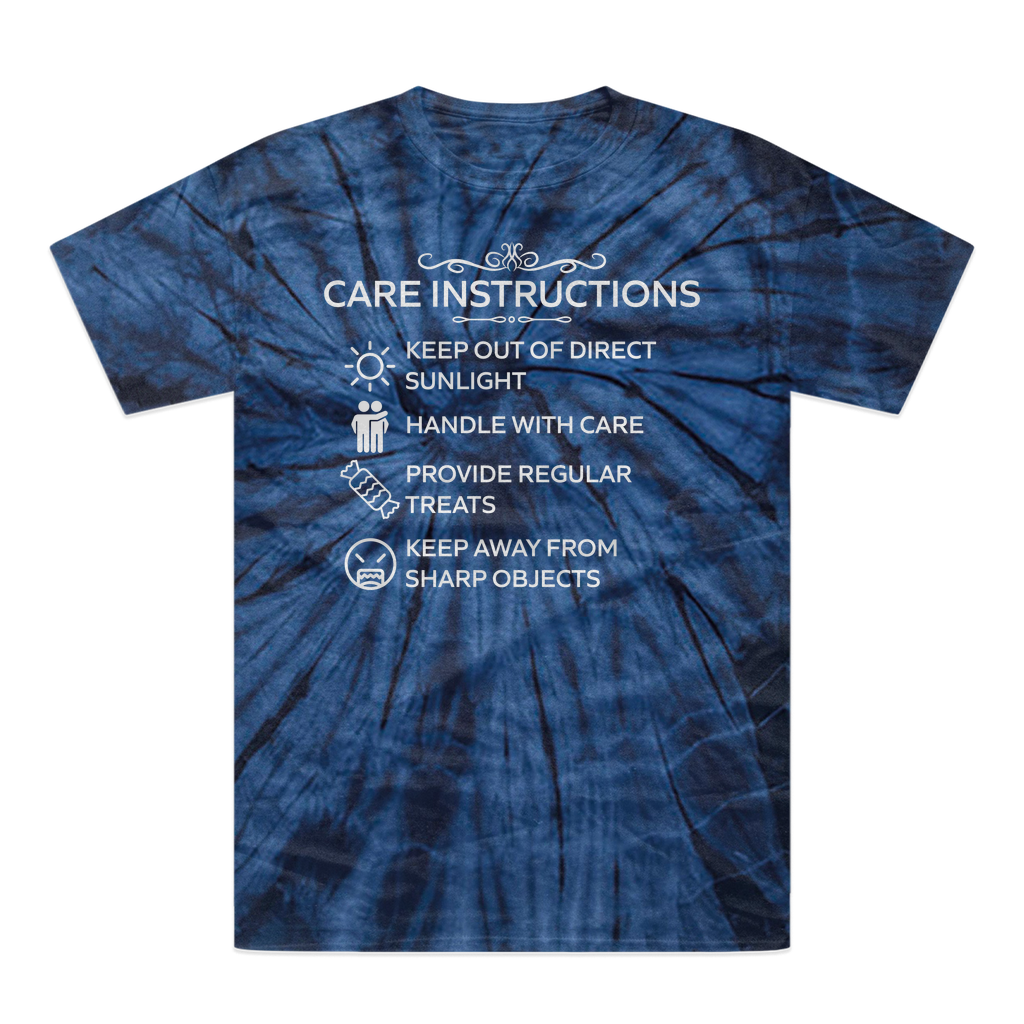 Kate's Clothing White Print Tonal Spider Tie-Dye Cotton T-Shirt