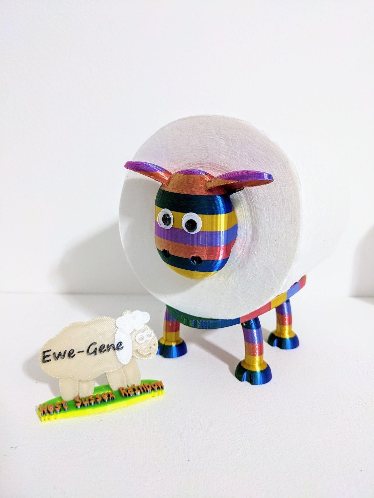 Chaddyverse Sheep Toilet Roll Holder – Funny 3D Printed Bathroom Decor