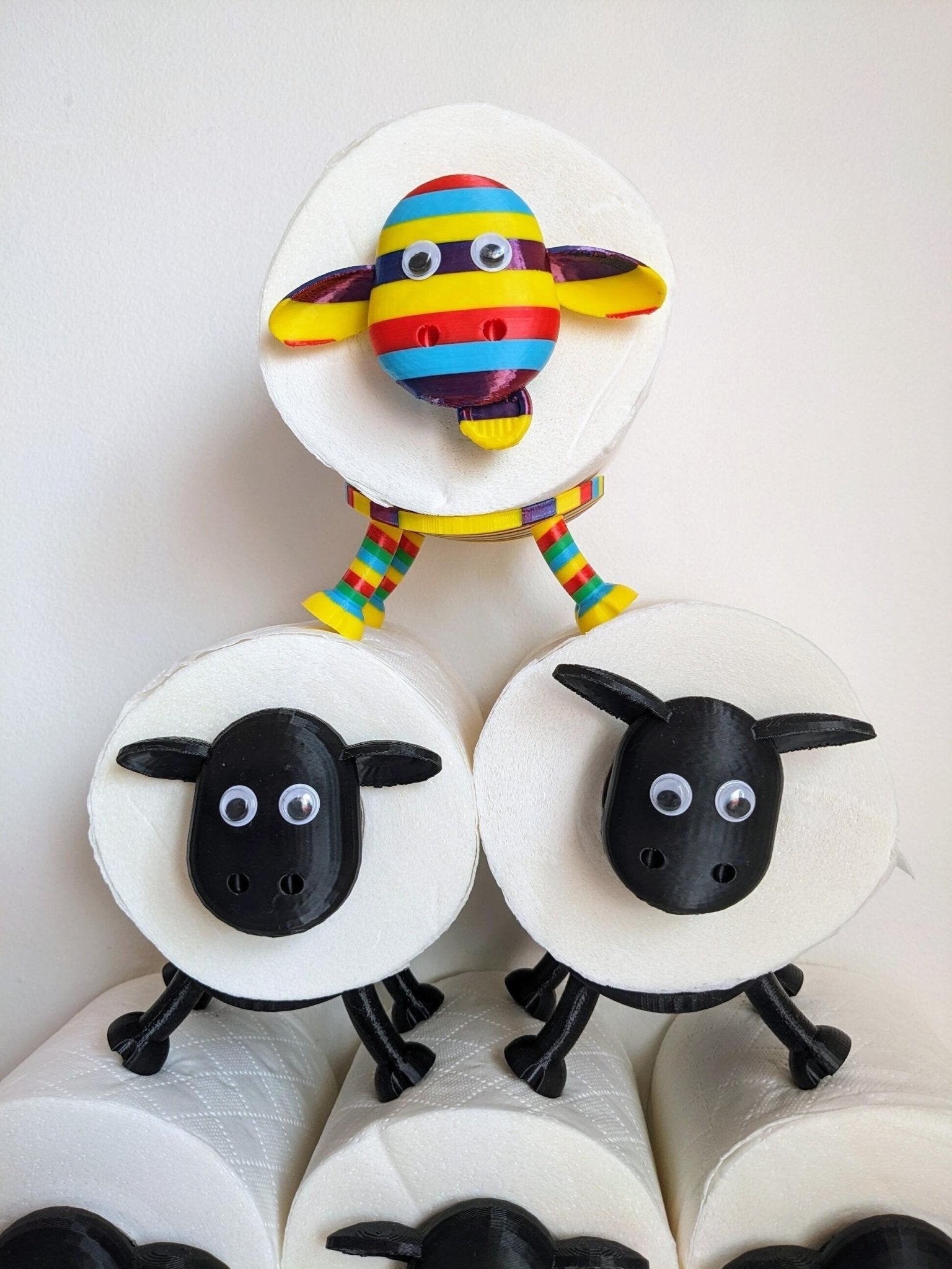 Chaddyverse Sheep Toilet Roll Holder – Funny 3D Printed Bathroom Decor