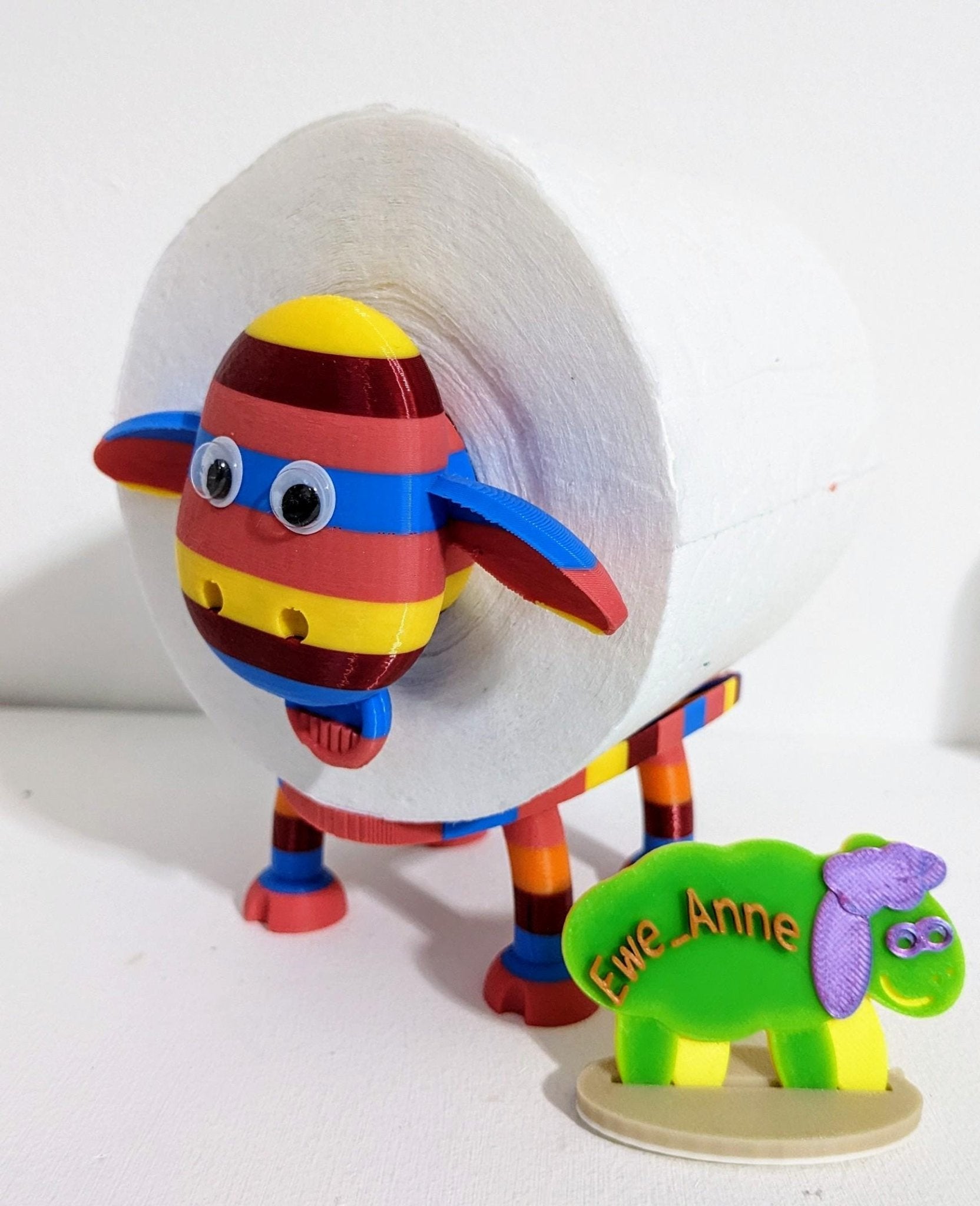 Chaddyverse Sheep Toilet Roll Holder – Funny 3D Printed Bathroom Decor