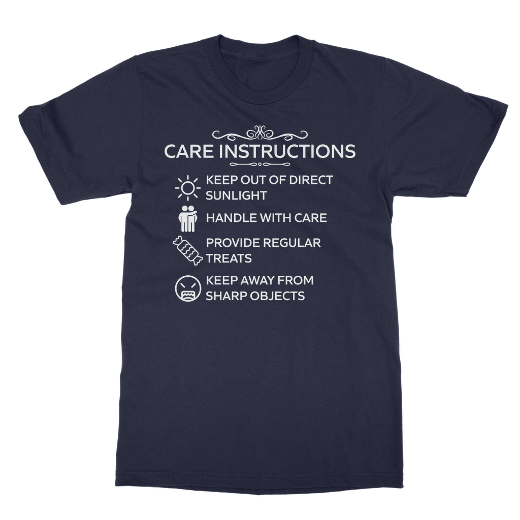 Kate's Clothing Care Instructions Heavy Cotton Unisex T-Shirt | White