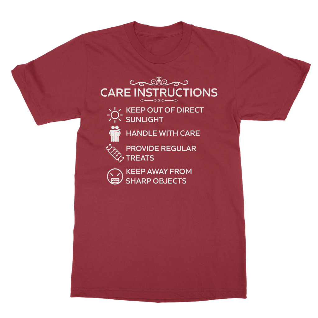 Kate's Clothing Care Instructions Heavy Cotton Unisex T-Shirt | White
