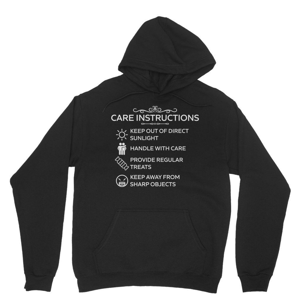 Kate's Clothing Care Instructions Hoodie – Unisex Sustainable Cotton