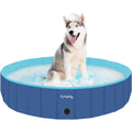 furrybaby Foldable Dog Pool – Durable PVC Paddling Pool for Pets, Blue