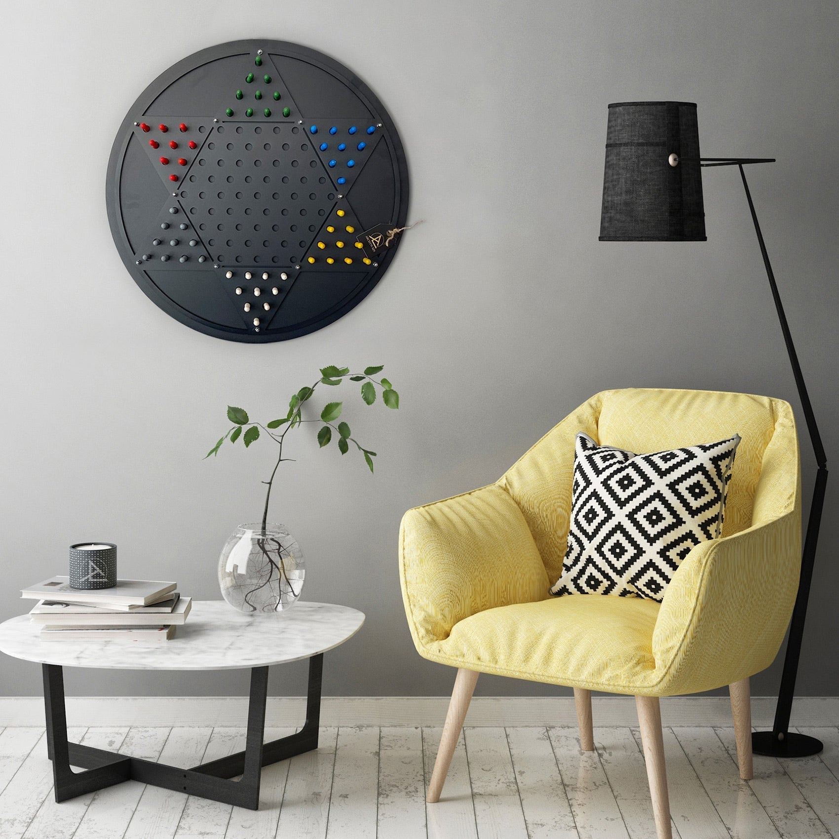 Chinese Checkers Wall Game
