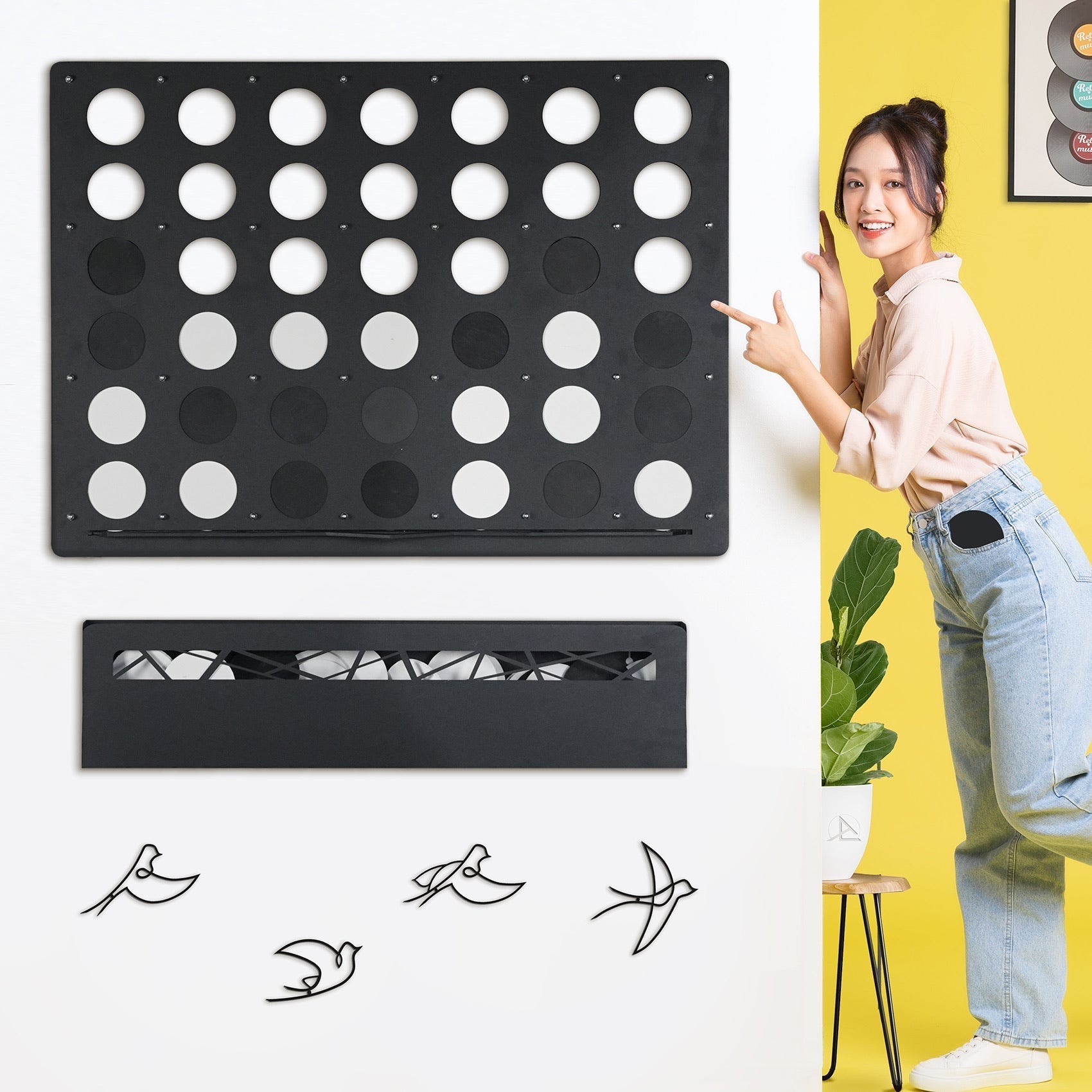Giant Four in a Row Wall Game