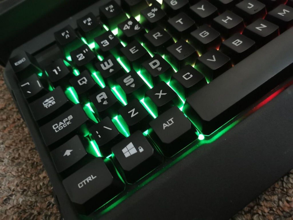 Massive Discounts Red 5 Orbit RGB Backlit Ergonomic Gaming Keyboard
