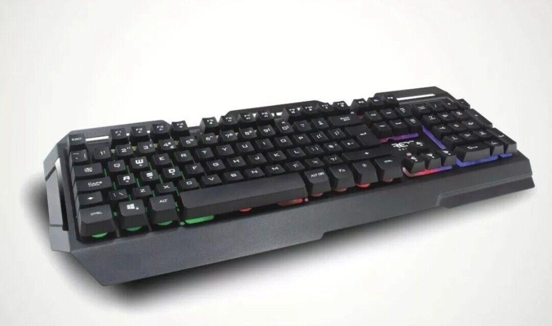 Massive Discounts Red 5 Orbit RGB Backlit Ergonomic Gaming Keyboard