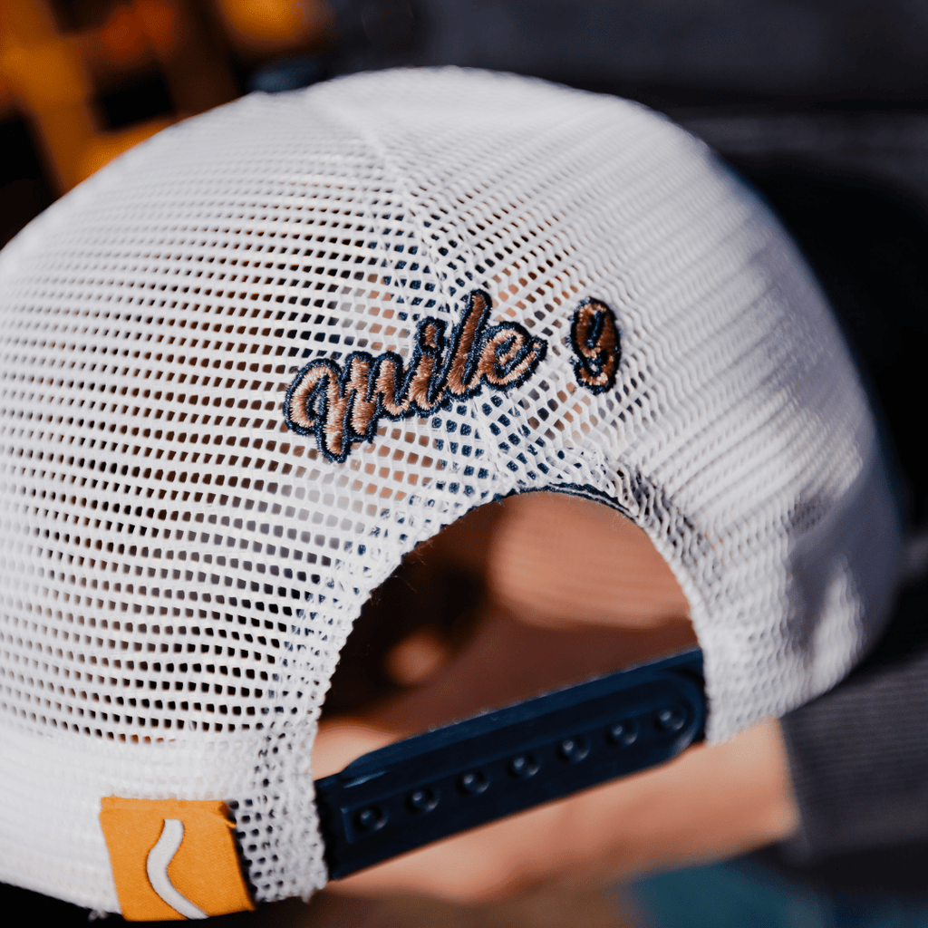 Uggly and Co Navy Parts & Spares '09' Vintage Moto Trucker Hat