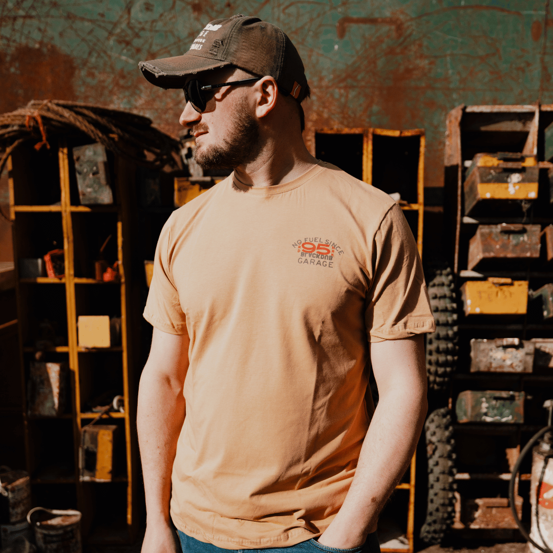 Uggly and Co No Fuel Since '95 Heavyweight Cotton Tee – Brown