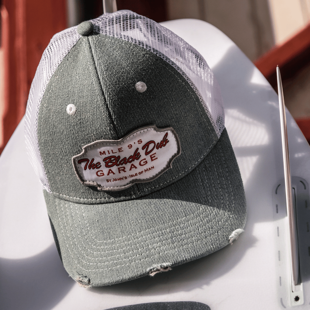 Uggly and Co Denim Garage Trucker Hat – Distressed Vintage Mesh Cap