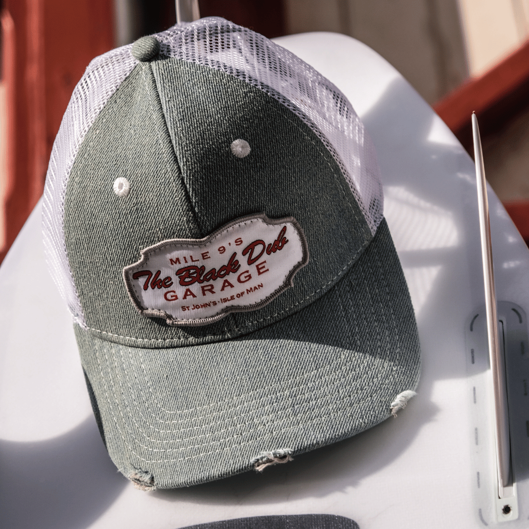 Uggly and Co Denim Garage Trucker Hat – Distressed Vintage Mesh Cap