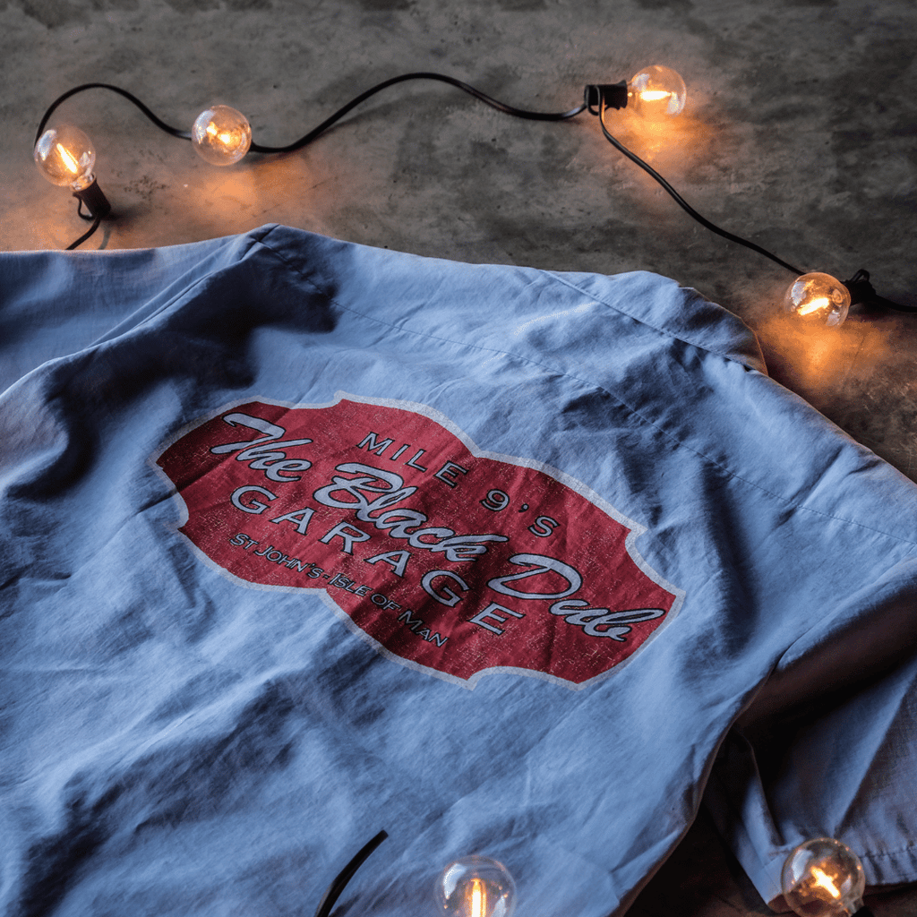 Uggly and Co Blue Garage Shirt – Vintage Style Cotton Workwear Shirt