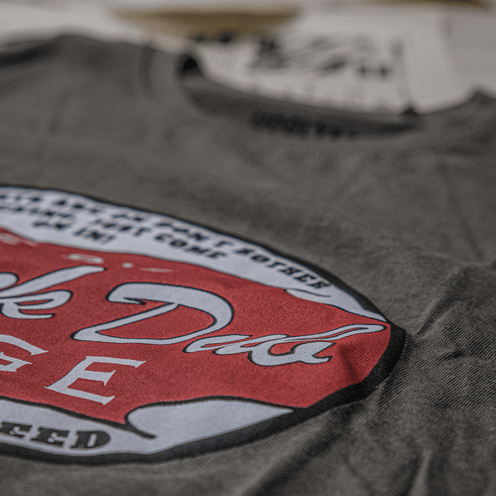 Uggly and Co Black Dub Garage Tee – Vintage Isle of Man Cotton Shirt