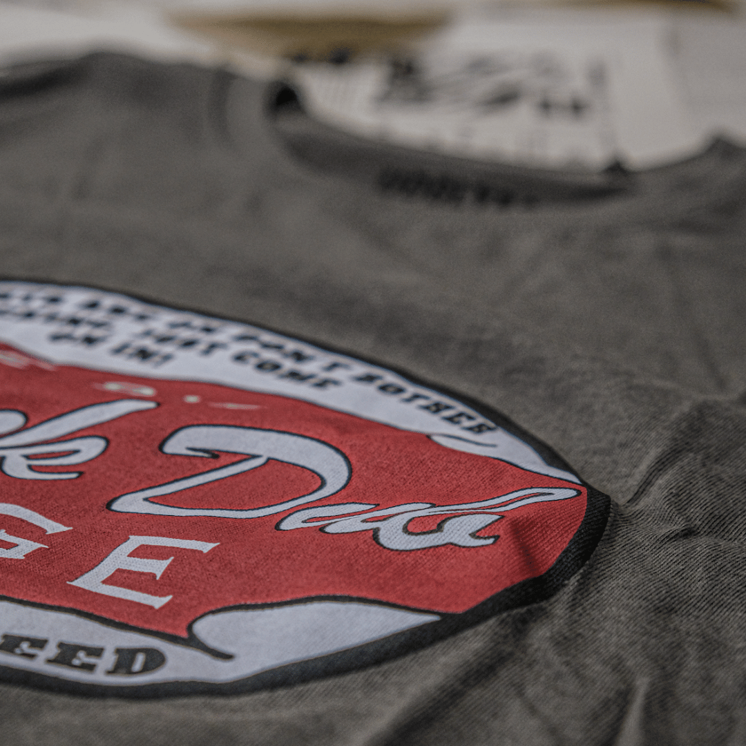 Uggly and Co Black Dub Garage Tee – Vintage Isle of Man Cotton Shirt
