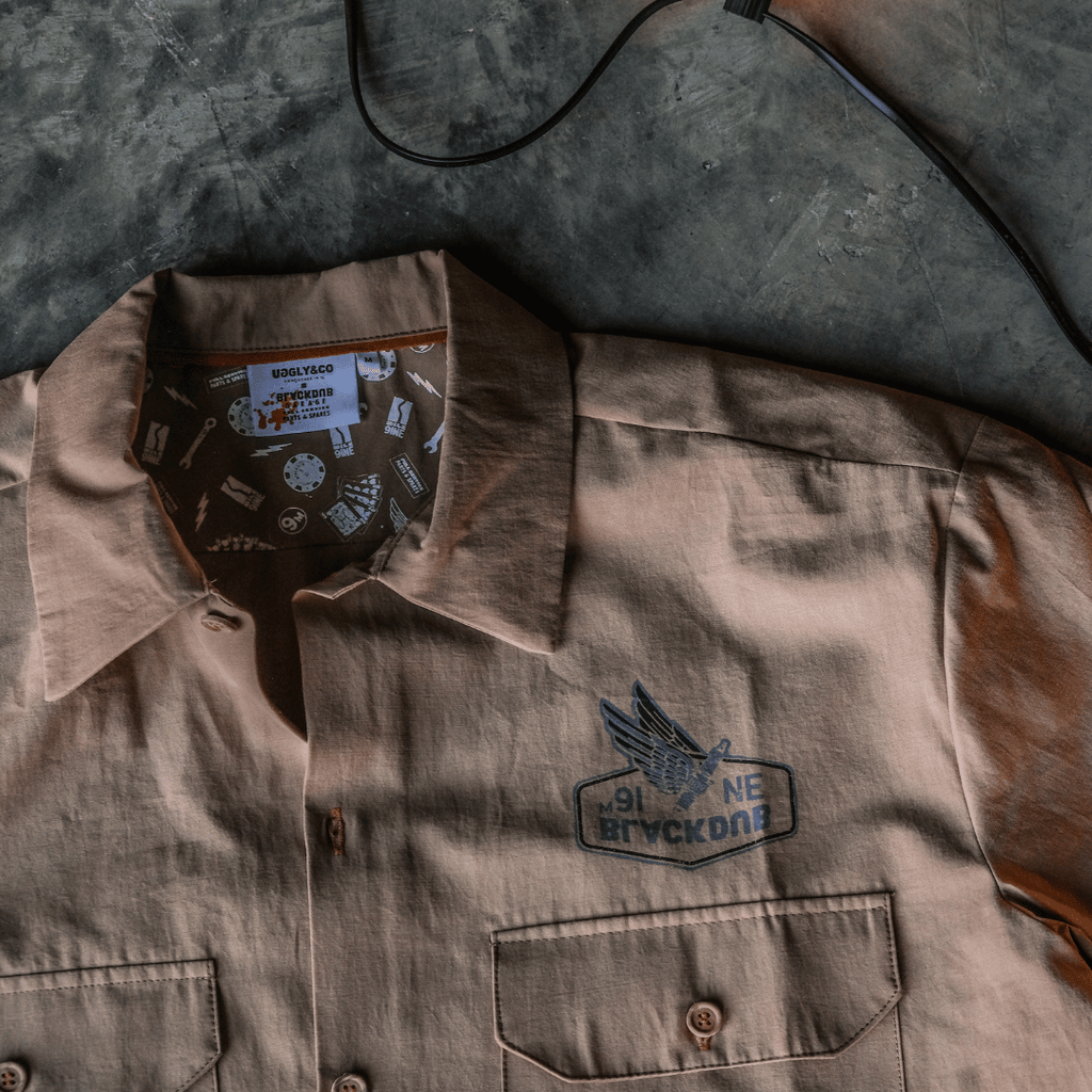 Uggly and Co Brown Mechanic Shirt – Vintage Spark Plug Workwear