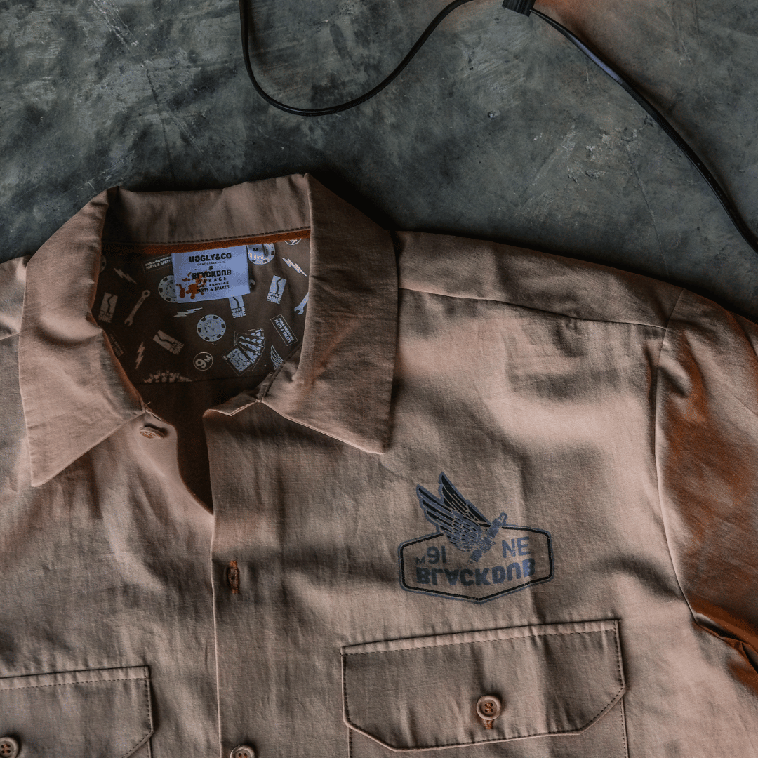 Uggly and Co Brown Mechanic Shirt – Vintage Spark Plug Workwear