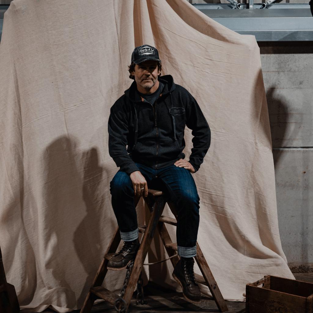 Uggly & Co Black Dub Recycled Cotton Garage Hoodie – Vintage Style