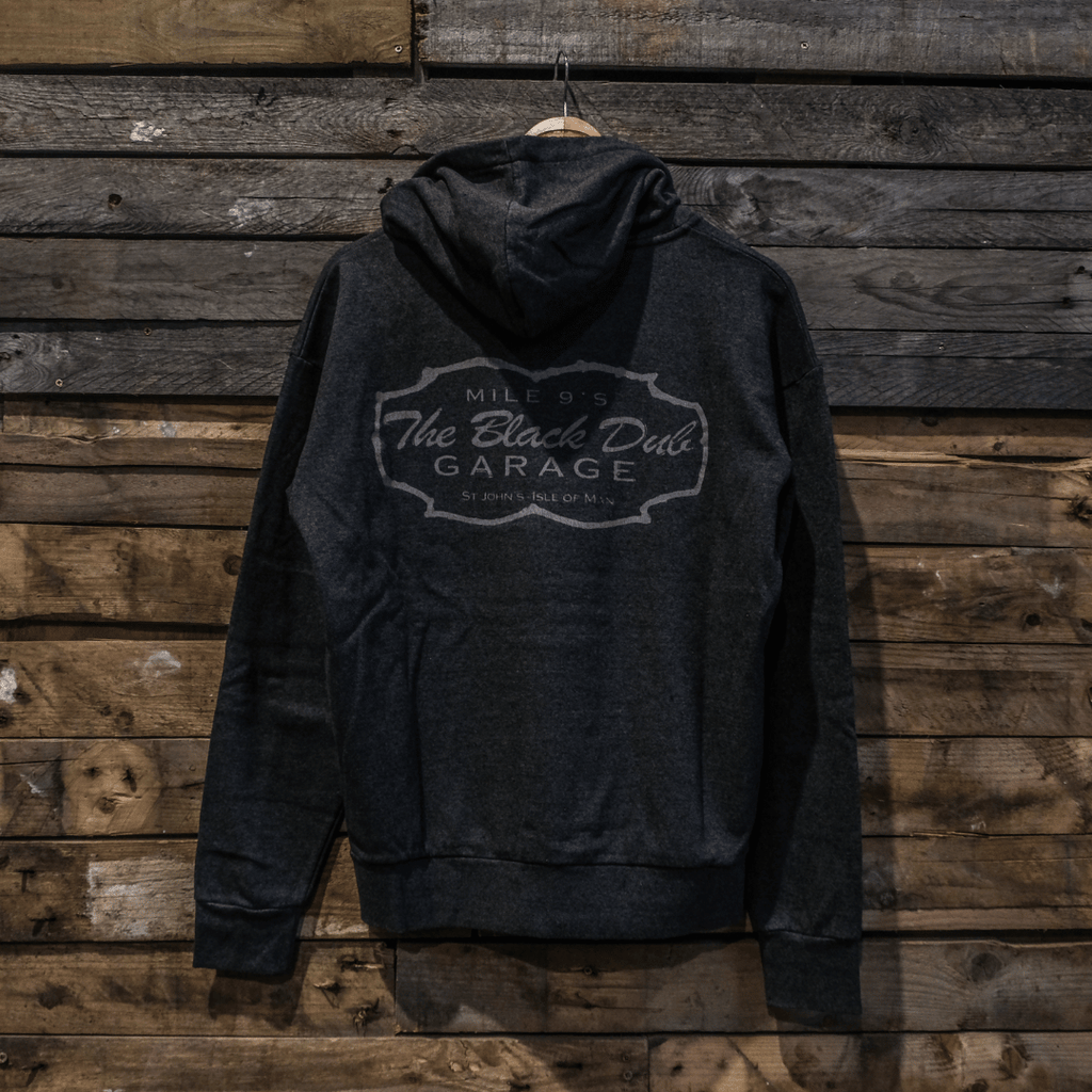 Uggly & Co Black Dub Recycled Cotton Garage Hoodie – Vintage Style