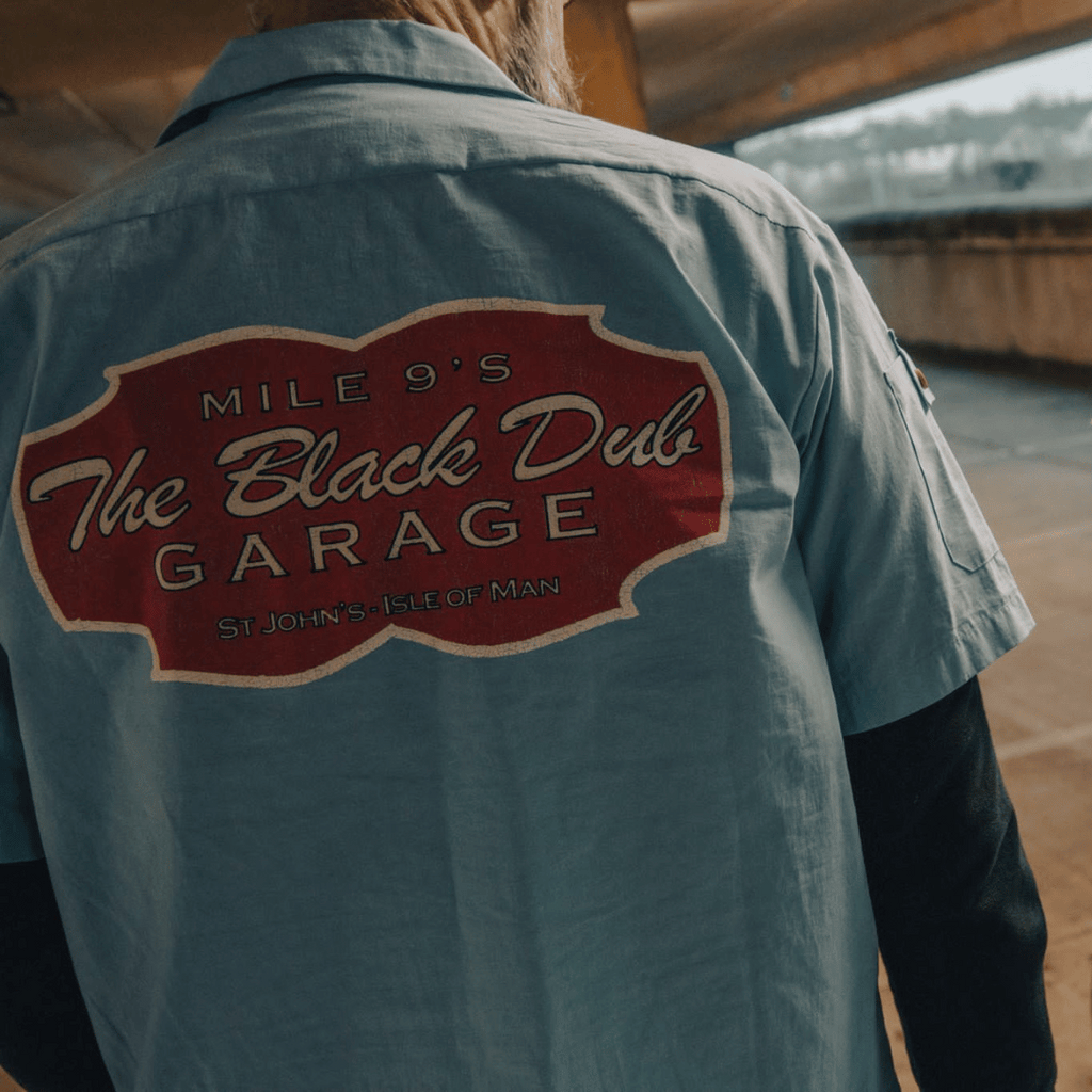 Uggly and Co Blue Garage Shirt – Vintage Style Cotton Workwear Shirt