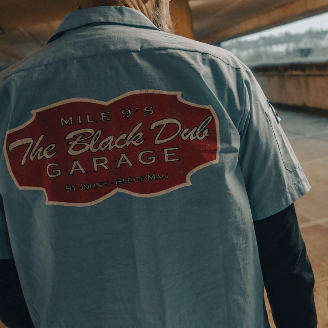 Uggly and Co Blue Garage Shirt – Vintage Style Cotton Workwear Shirt