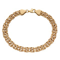 Gecko Jewellery 9ct Gold Byzantine Design Bracelet | Lobster Clasp
