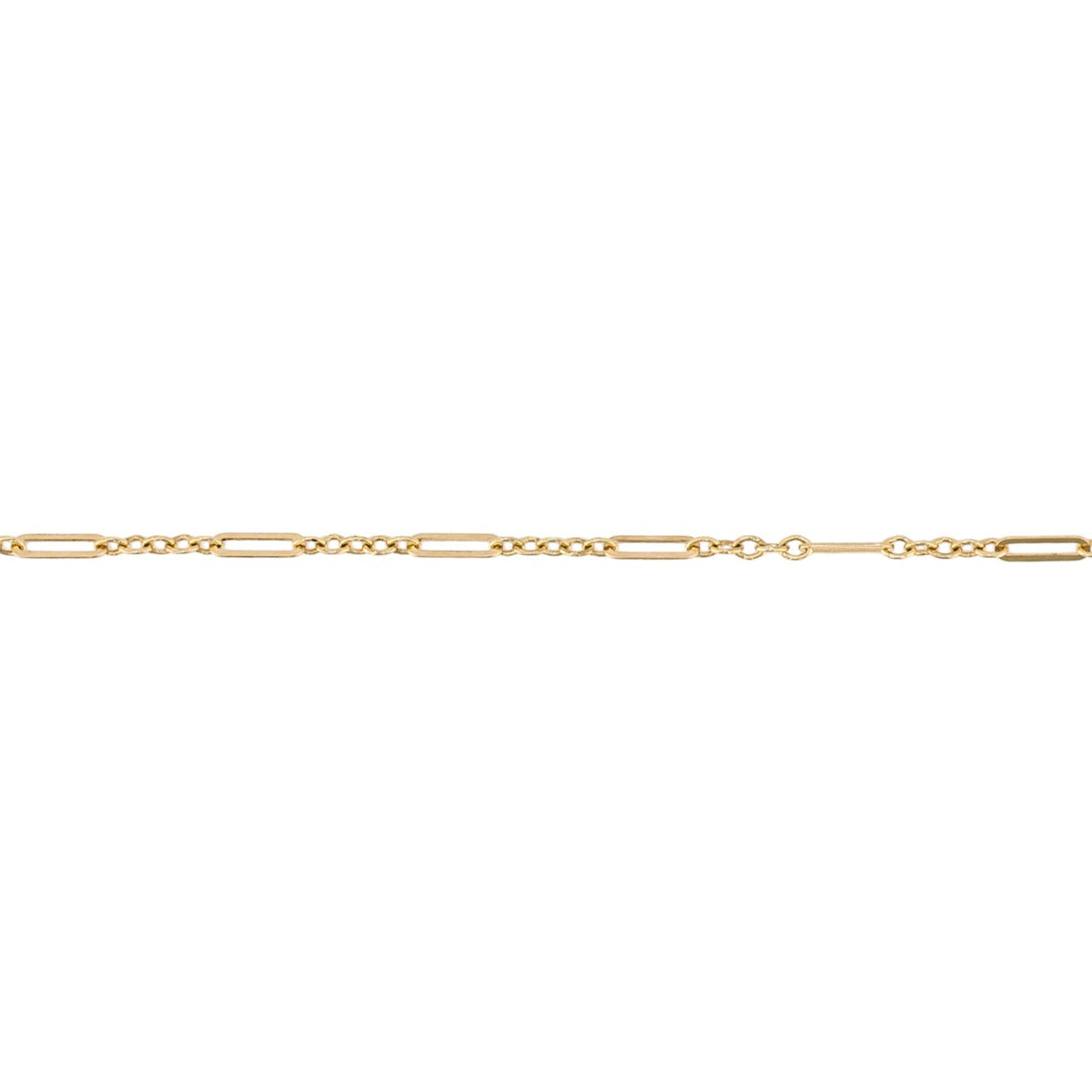 Gecko Jewellery 9ct Gold Mixed Length Link Bracelet – Minimalist Style