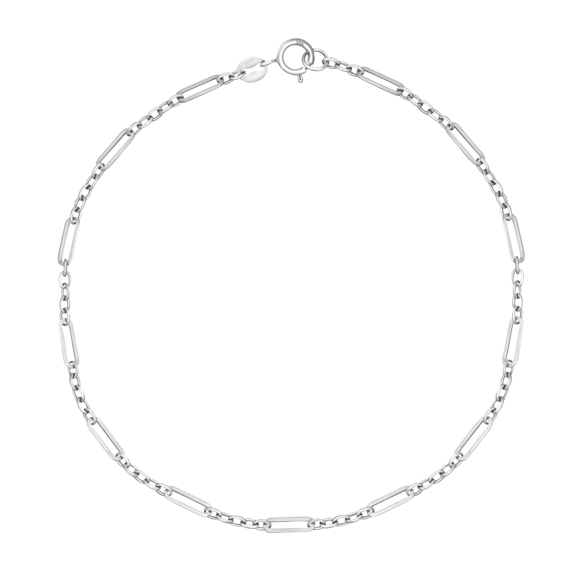 Gecko Jewellery 9ct Gold Mixed Length Link Bracelet – Minimalist Style