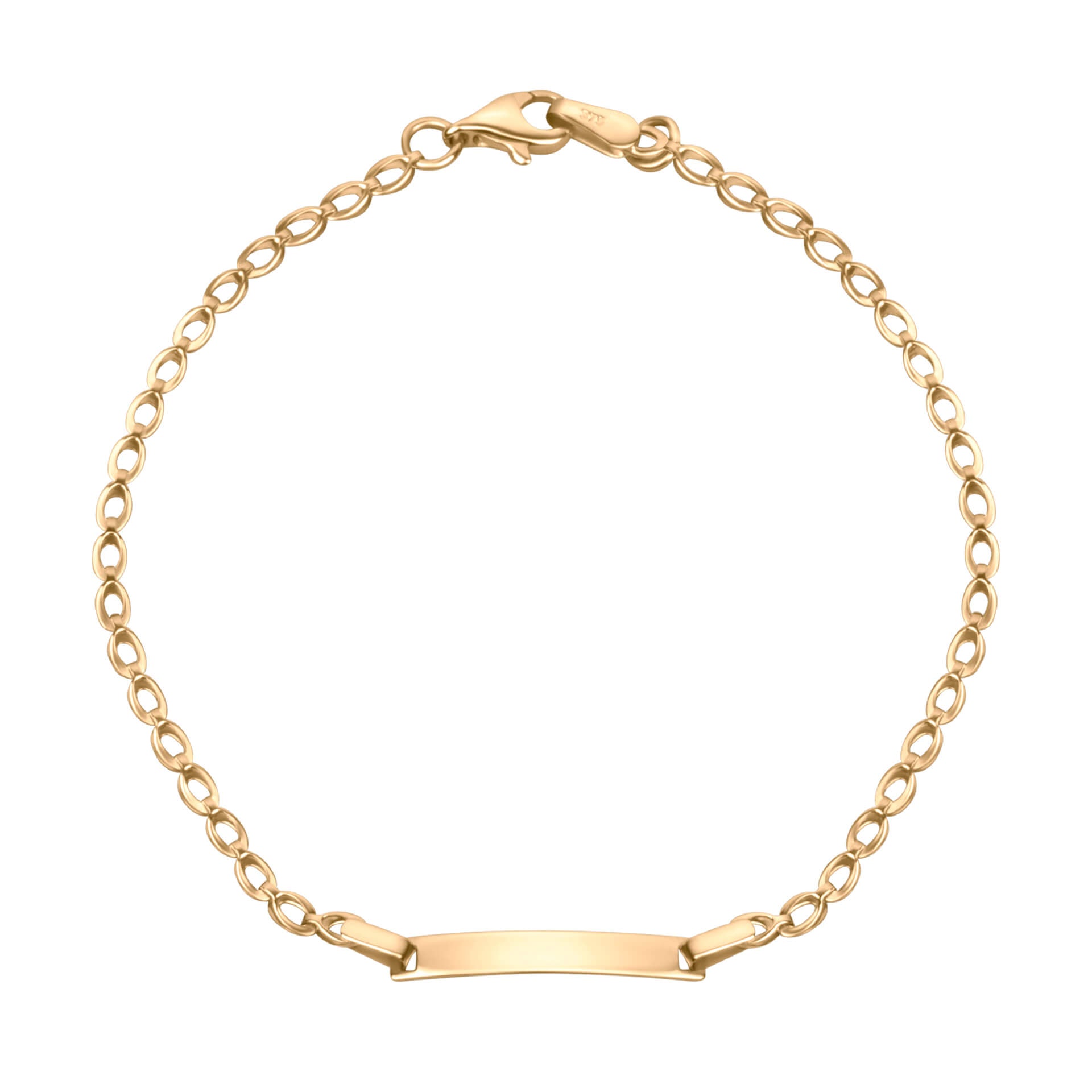 Gecko Jewellery Retail Engravable ID Bar Bracelet – Personalised Gift