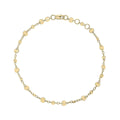 Gecko Jewellery 9ct Yellow Gold Disc Chain Bracelet – Italian Inspired