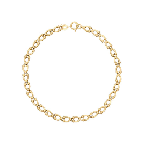 Gecko Jewellery 9ct Yellow Gold Oval Link Bracelet – Timeless Design