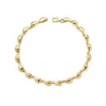 Gecko Jewellery Organic Droplet Tennis Bracelet | 9ct Yellow Gold