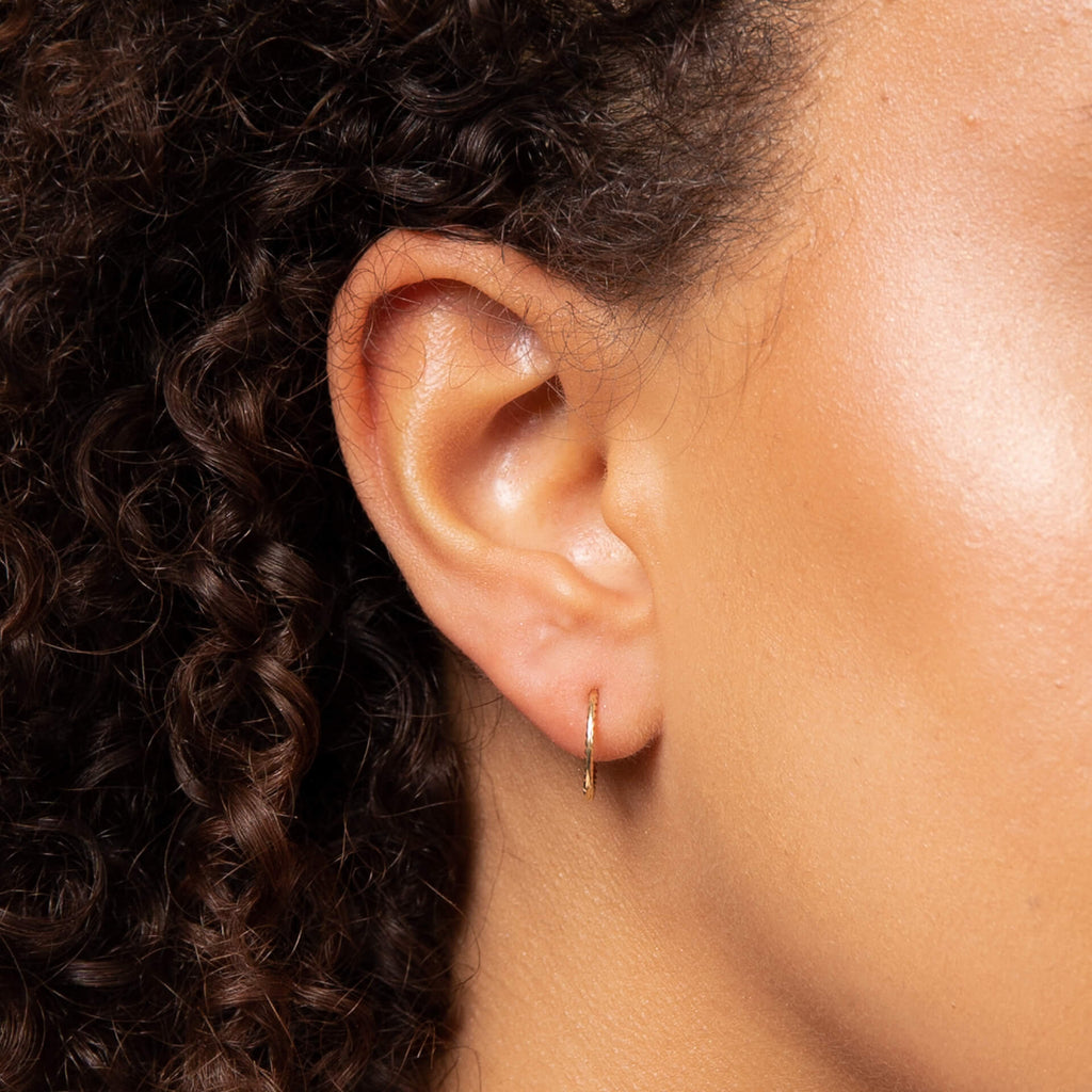 Gecko Jewellery 9ct Gold Rope Effect Hoop Earrings - Timeless Style