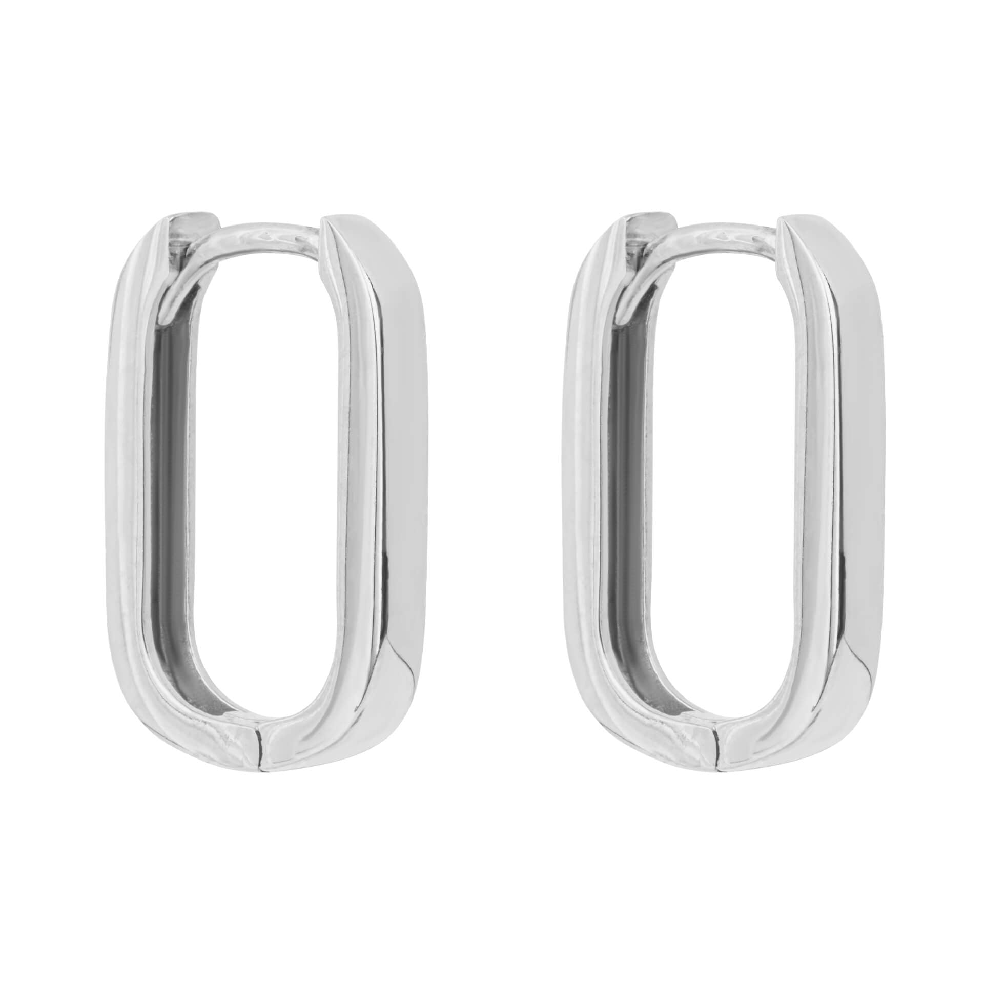Gecko Jewellery 9ct Gold U Shape Hoop Earrings – Elegant Plain Hoops