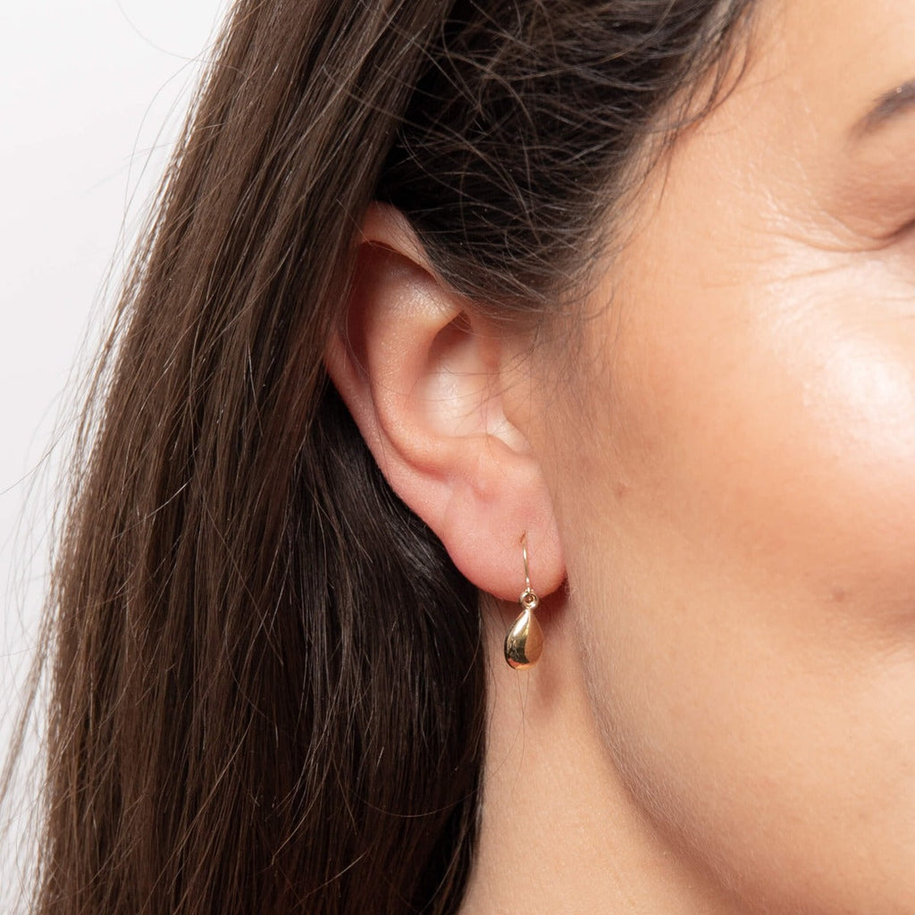 Gecko Jewellery 9ct Yellow Gold Teardrop Earrings - Classic Style