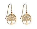 Gecko Jewellery 9ct Gold Tree of Life Earrings – Detailed Design