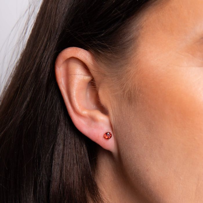 Gecko Jewellery 9ct Yellow Gold Birthstone Stud Earrings for Women