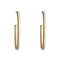 Gecko Jewellery 9ct Gold Open Oval 3/4 Hoop Earrings | 28.7mm