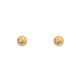 Gecko Jewellery 9ct Yellow Gold Textured Ball Stud Earrings for Women