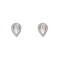 Gecko Jewellery 9ct Gold Diamond Cut Teardrop Stud Earrings