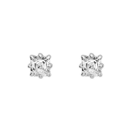 Gecko Jewellery Asscher Cut Lab Grown Diamond Solitaire Stud Earrings
