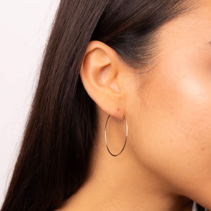 Gecko Jewellery 9ct Yellow Gold Hoop Earrings - 10mm 20mm 30mm