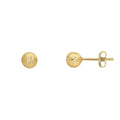 Gecko Jewellery 9ct Yellow Gold Starburst Detail Ball Stud Earrings