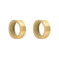 Gecko Jewellery 9ct Gold Brushed Chunky Hoop Earrings – Timeless Style