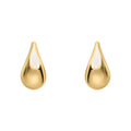 Gecko Jewellery 9ct Yellow Gold Plain Teardrop Stud Earrings