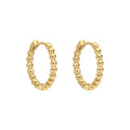 Gecko Jewellery 9ct Yellow Gold Barcelona Ball Hoop Earrings