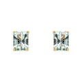 Gecko Jewellery 9ct Yellow Gold Octagonal Green Amethyst Stud Earrings