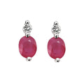 Gecko Jewellery 9ct Gold Diamond and Precious Stone Drop Earrings
