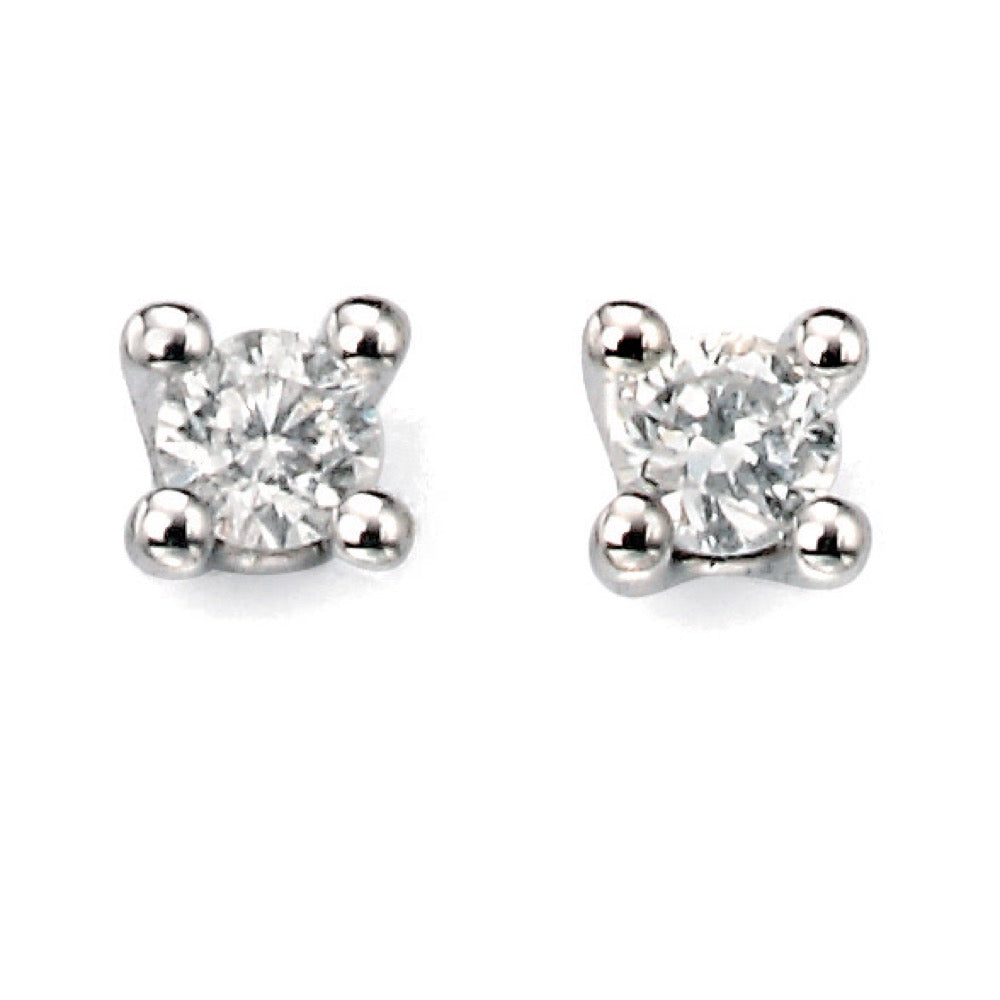 Gecko Jewellery Solitaire Diamond Earrings in 9ct Gold – Timeless Style